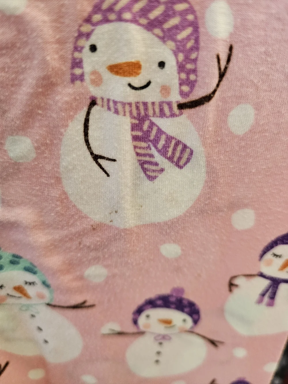 Little Sleepies Pink Snow Much Fun Print Size 3T